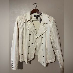 Harley Davidson White denim Jacket
